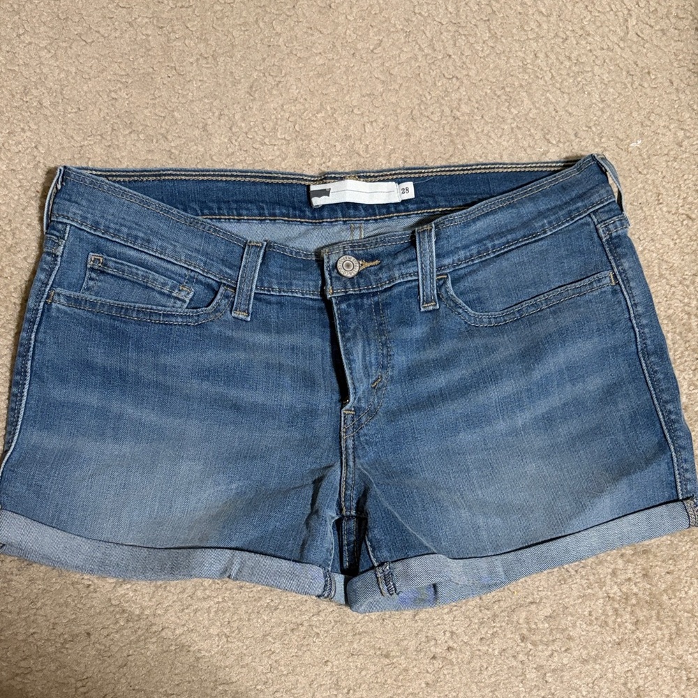 Levi’s Women's Denim Roll-Hem Shorts
